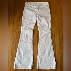 Hudson Jeans Y2K Ferris Flare White Premium Denim Size 38